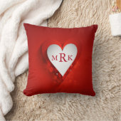 バレンタインデー白ハートカスタマイズ-  クッション (ブランケット)