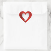バレンタインデー白ハートカスタマイズ- ハートシール (バッグ)