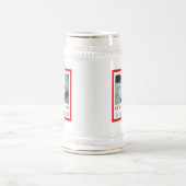 バレンタインデー白黒ネコ ビールジョッキ (中央)