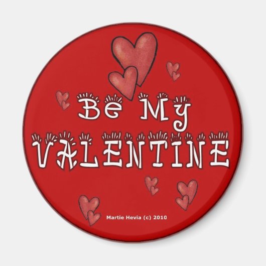 バレンタインデー磁石(2) マグネット (正面)