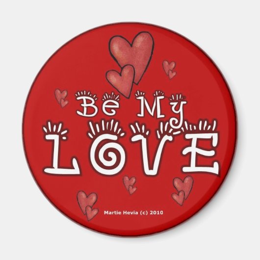 バレンタインデー磁石(3) マグネット (正面)