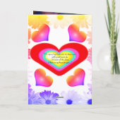 バレンタインデー祈りの言葉グリーティングカード シーズンカード (裏面)