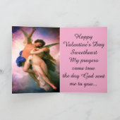 バレンタインデー祈りの言葉グリーティングカード シーズンカード (内部)