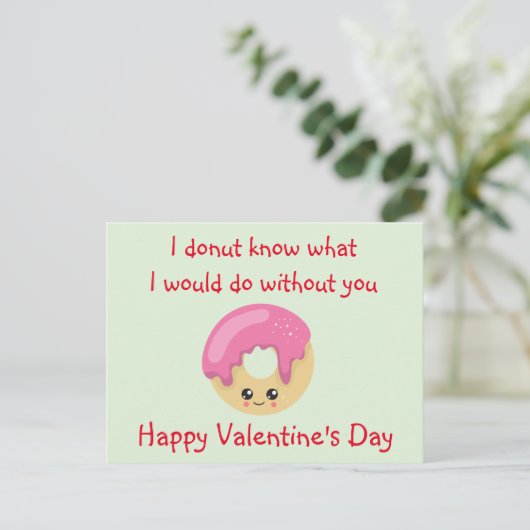 バレンタインデー私があなたなしで何をしたい ポストカード (スタンド正面)