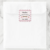 バレンタインデー私のハートフリップ体操 スクエアシール (バッグ)