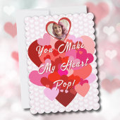 バレンタインデー私のハートポップ・アートのカード シーズンカード