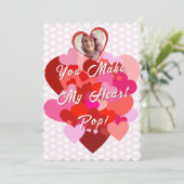 バレンタインデー私のハートポップ・アートのカード シーズンカード (スタンド正面)