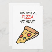 バレンタインデー私のハート シーズンカード (正面/裏面)