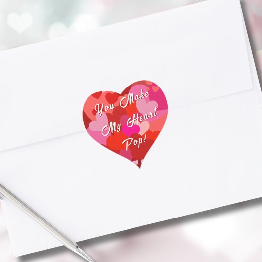 バレンタインデー私のハート ハートシール