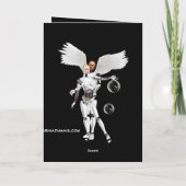 バレンタインデー私の天使ですか。 カード (裏面)