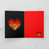 バレンタインデー私の天使ですか。 カード (内部)