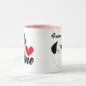 バレンタインデー私の…犬から マグカップ (中央)