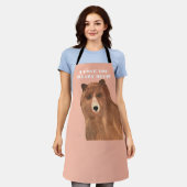 バレンタインデー私はあなたをとても愛している エプロン (着用した状態)