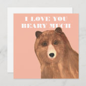 バレンタインデー私はあなたをとても愛している シーズンカード (正面/裏面)
