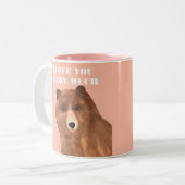 バレンタインデー私はあなたをとても愛している ツートーンマグカップ (正面左)