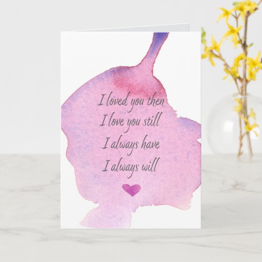 バレンタインデー私はあなたを愛し、それはまだ愛している カード (黄色い花)