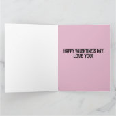 バレンタインデー私はあなたを愛するキス夫ボーイフレンド カード (内部)