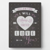 バレンタインデー私はいつも永遠にあなたを愛する フォトプラーク (正面)