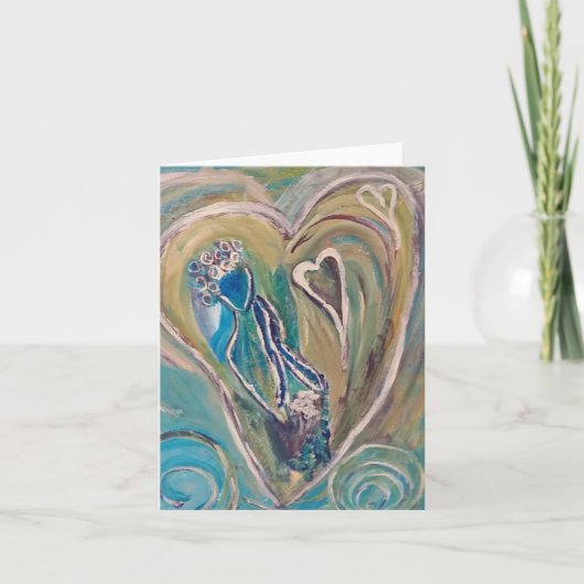 バレンタインデー空白のグリーティングカード シーズンカード (正面)