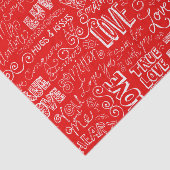 バレンタインデー紅白真愛ワードアート 薄葉紙 (詳細)