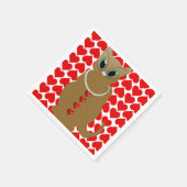 バレンタインデー紙ナプキンス スタンダードカクテルナプキン (角)