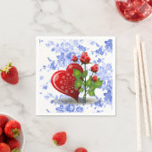 バレンタインデー紙ナプキンス スタンダードカクテルナプキン (インサイチュ)