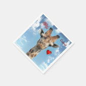 バレンタインデー紙ナプキンズキリン スタンダードカクテルナプキン (角)