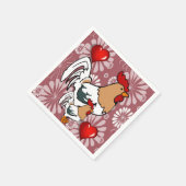 バレンタインデー紙ナプキンズチキン スタンダードカクテルナプキン (角)