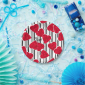 バレンタインデー紙プレート ペーパープレート (パーティー)