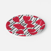 バレンタインデー紙プレート ペーパープレート (アングル)