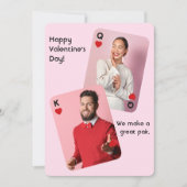 バレンタインデー素晴らしの写真を作る シーズンカード (正面)