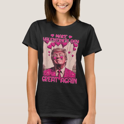 バレンタインデー素晴らしを再びおもしろい切り株 Tシャツ (正面)
