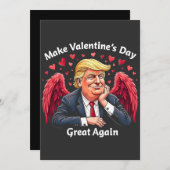 バレンタインデー素晴らしを切り株で愛し合う サンキューカード (正面/裏面)