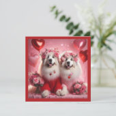 バレンタインデー素晴らしピレネー夫婦 シーズンカード (スタンド正面)