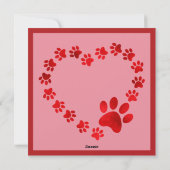 バレンタインデー素晴らしピレネー夫婦 シーズンカード (裏面)