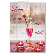 バレンタインデー結婚のラブシャンパン