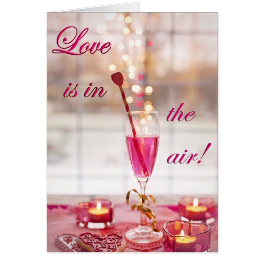 バレンタインデー結婚のラブシャンパン (正面)