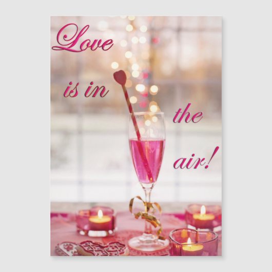 バレンタインデー結婚のラブシャンパン (正面)