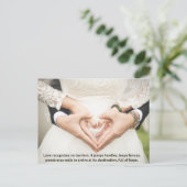 バレンタインデー結婚ギフトホリデーカード。 シーズンポストカード (スタンド正面)