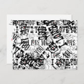 バレンタインデー結婚トはき救がが好き 案内ポストカード (正面/裏面)