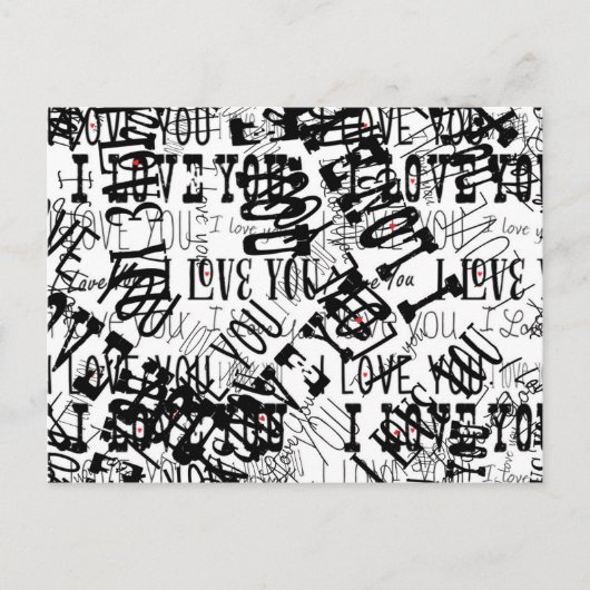 バレンタインデー結婚トはき救がが好き 案内ポストカード (正面)