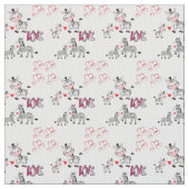 バレンタインデー織物 ファブリック (クローズアップ)