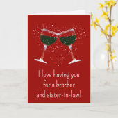 バレンタインデー義理の兄妹おもしろい カード (黄色い花)