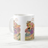 バレンタインデー考えるの婚約リングや輪マグ コーヒーマグカップ (正面左)