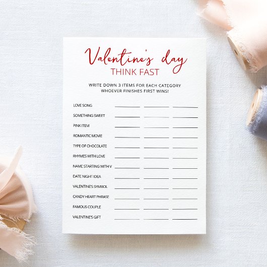 バレンタインデー考えス速考え速速速パーティーカード 招待状