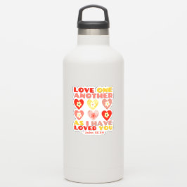 バレンタインデー聖書の聖句：ヨハネ12:34 シール