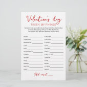 バレンタインデー自分のフレーズを終了する編集可能ゲーム (スタンド正面)