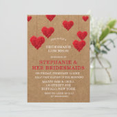 バレンタインデー花嫁ランチョン 招待状 (スタンド正面)