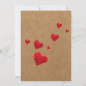 バレンタインデー花嫁ランチョン 招待状 (裏面)