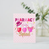 バレンタインデー薬局グループマッチング  ポストカード (スタンド正面)